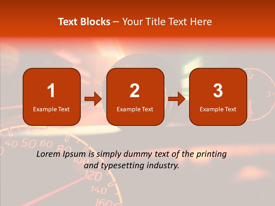 Garage Drive Road PowerPoint Template