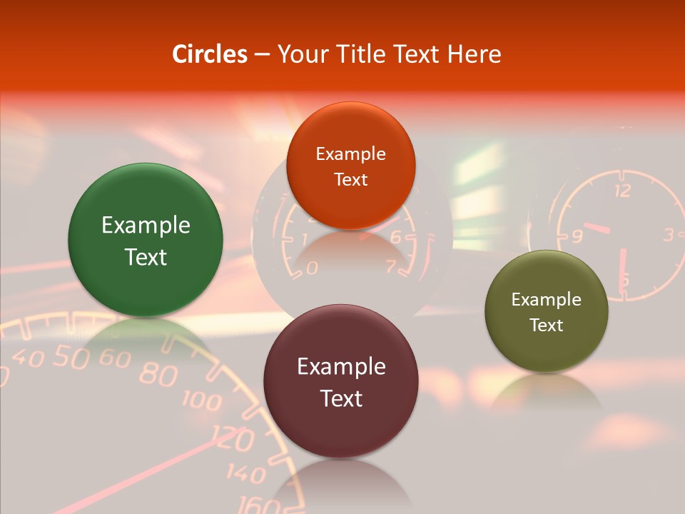 Garage Drive Road PowerPoint Template