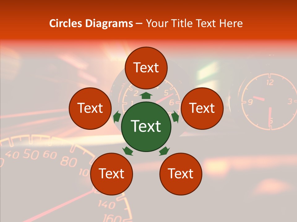 Garage Drive Road PowerPoint Template