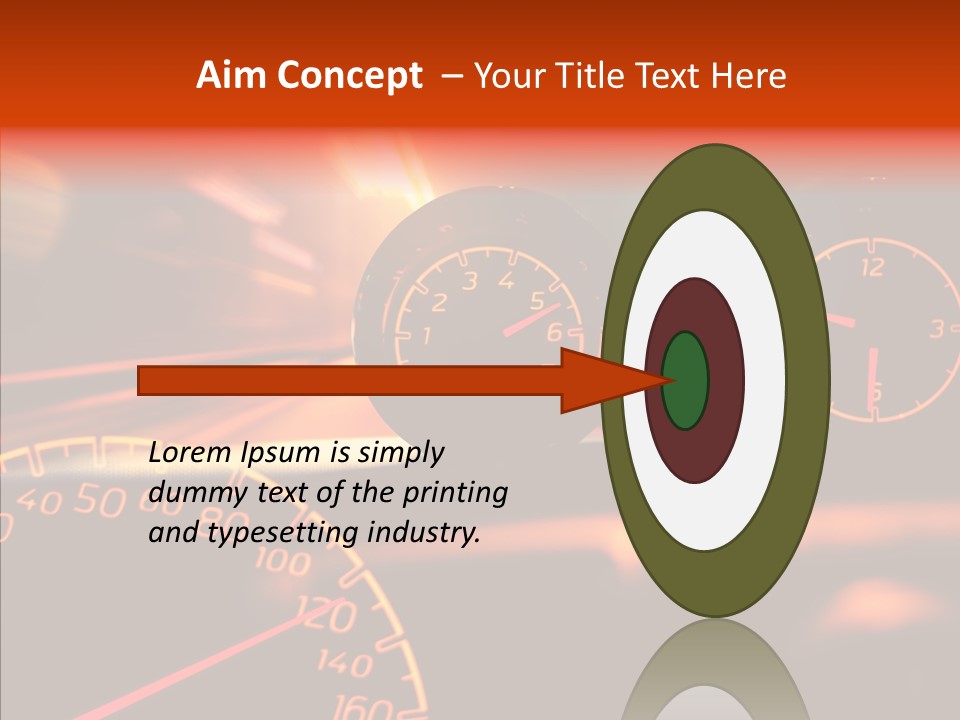 Garage Drive Road PowerPoint Template