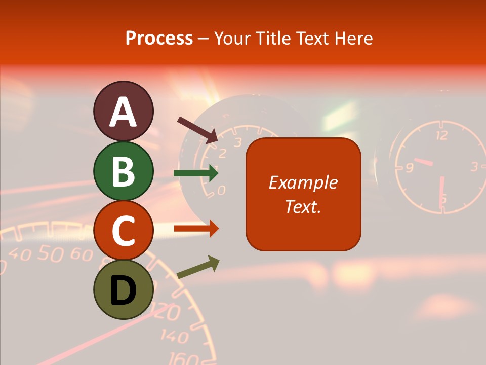 Garage Drive Road PowerPoint Template