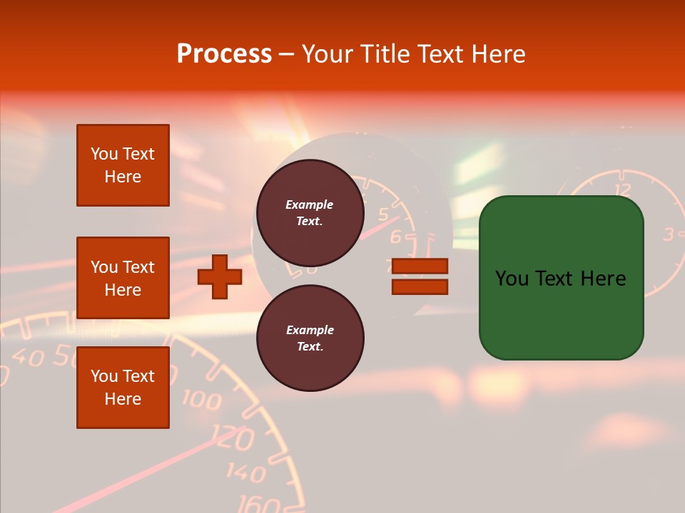 Garage Drive Road PowerPoint Template