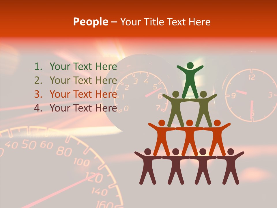 Garage Drive Road PowerPoint Template