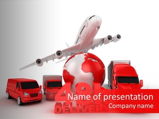 Truck Industry Planet PowerPoint Template