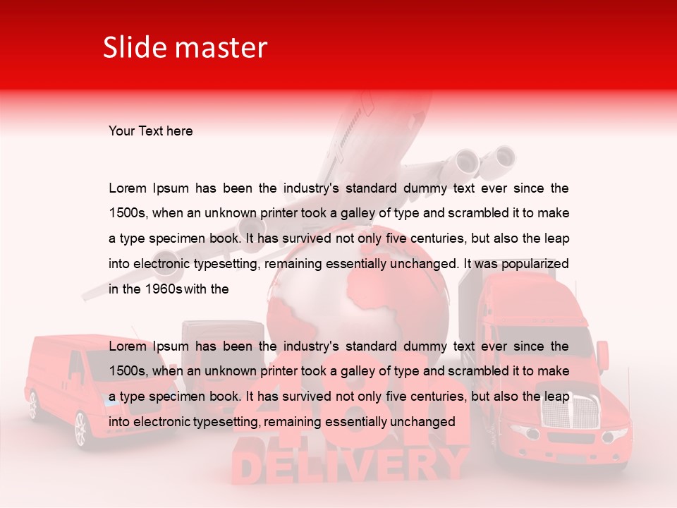 Truck Industry Planet PowerPoint Template