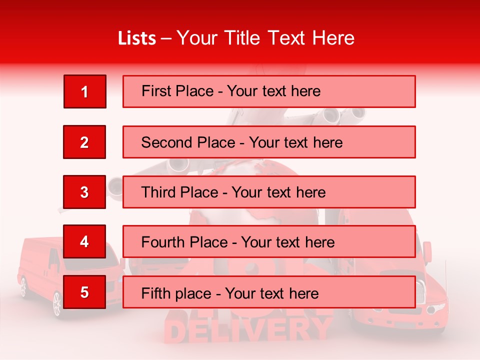 Truck Industry Planet PowerPoint Template
