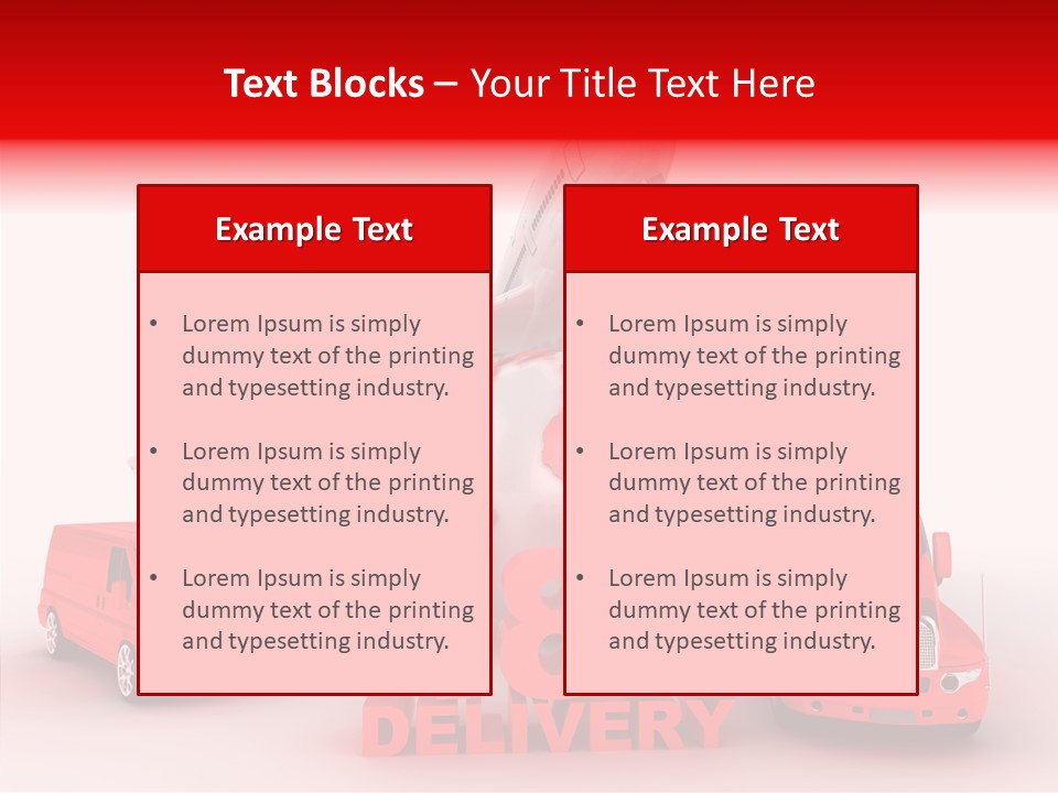 Truck Industry Planet PowerPoint Template