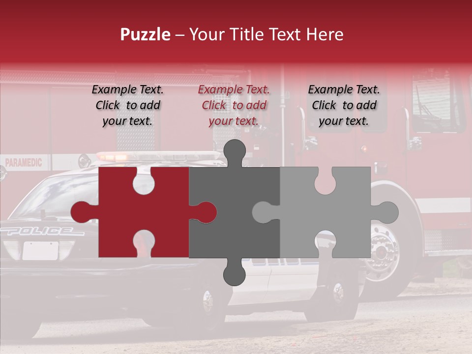 Patrol Firefighter Government PowerPoint Template