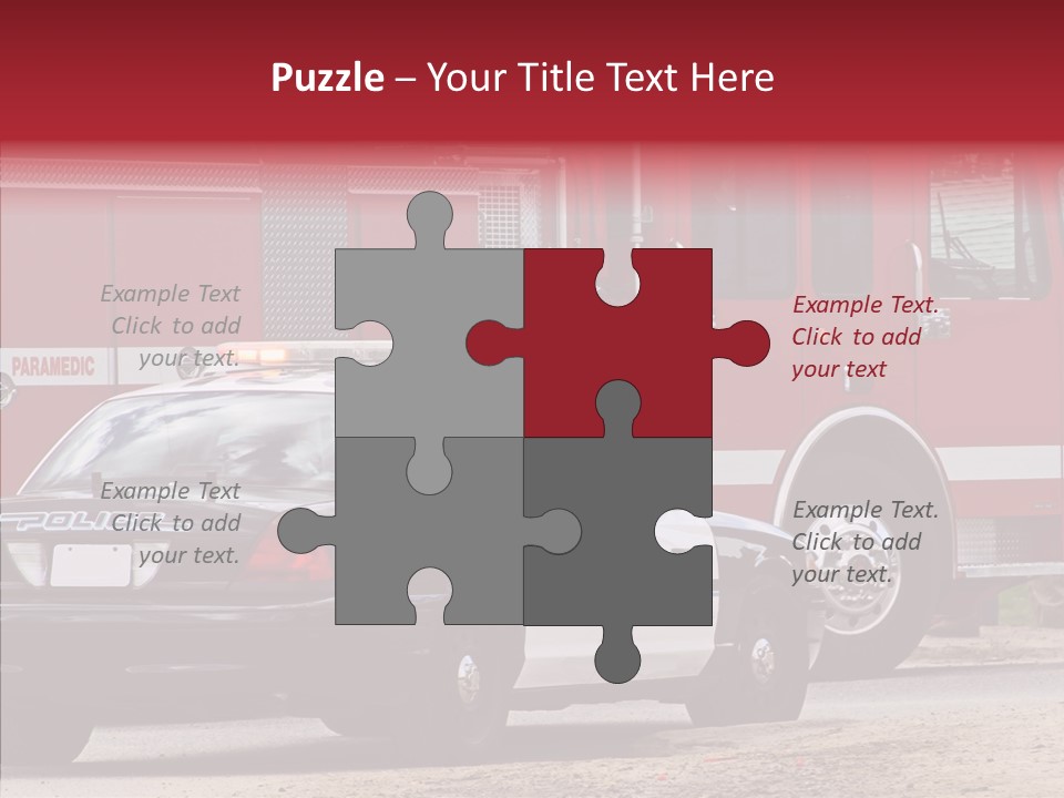 Patrol Firefighter Government PowerPoint Template