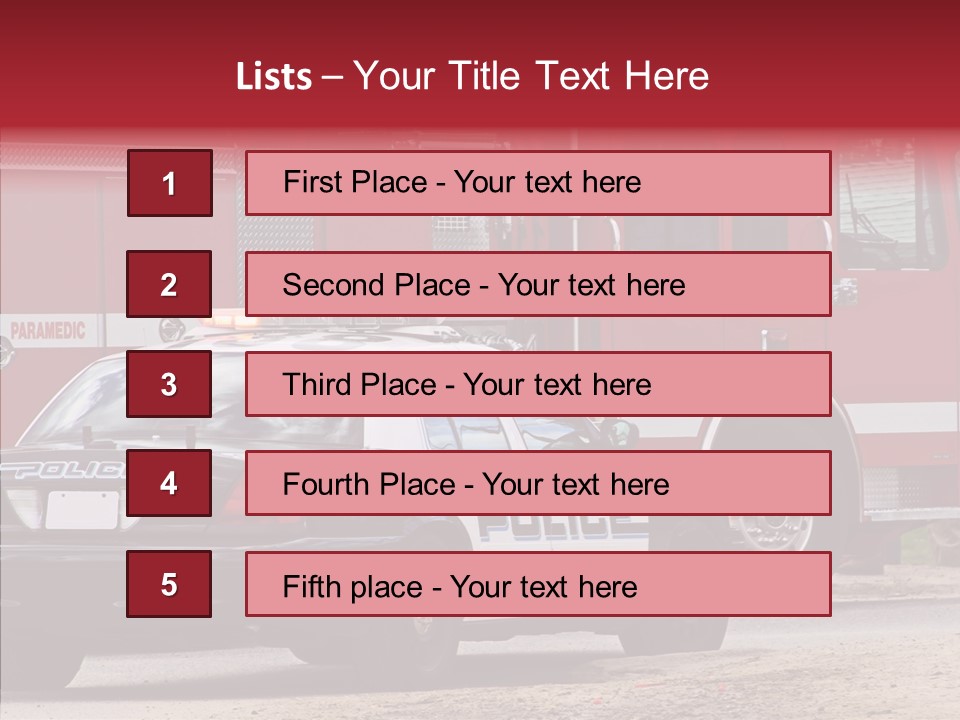 Patrol Firefighter Government PowerPoint Template