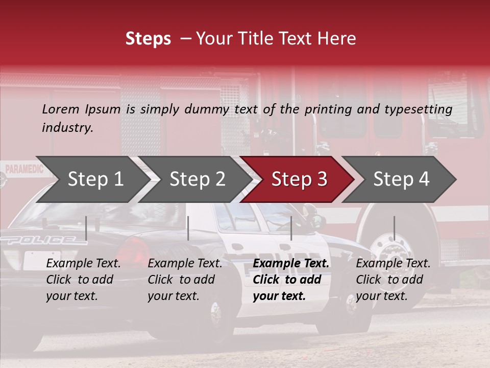 Patrol Firefighter Government PowerPoint Template