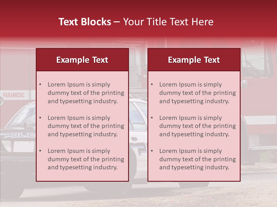 Patrol Firefighter Government PowerPoint Template