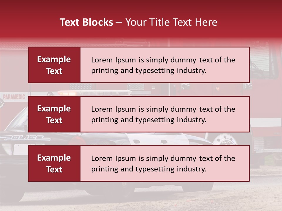 Patrol Firefighter Government PowerPoint Template
