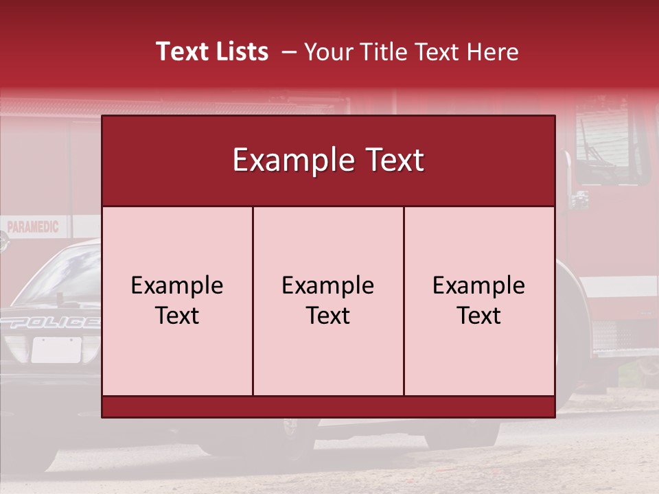 Patrol Firefighter Government PowerPoint Template