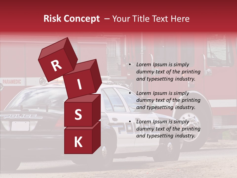 Patrol Firefighter Government PowerPoint Template