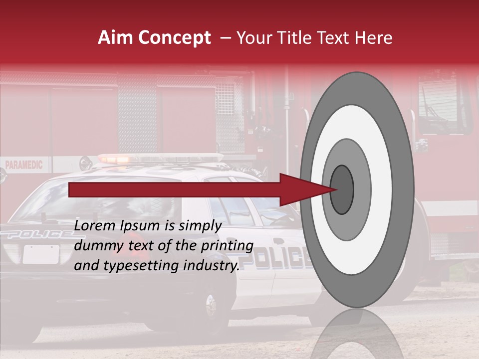 Patrol Firefighter Government PowerPoint Template