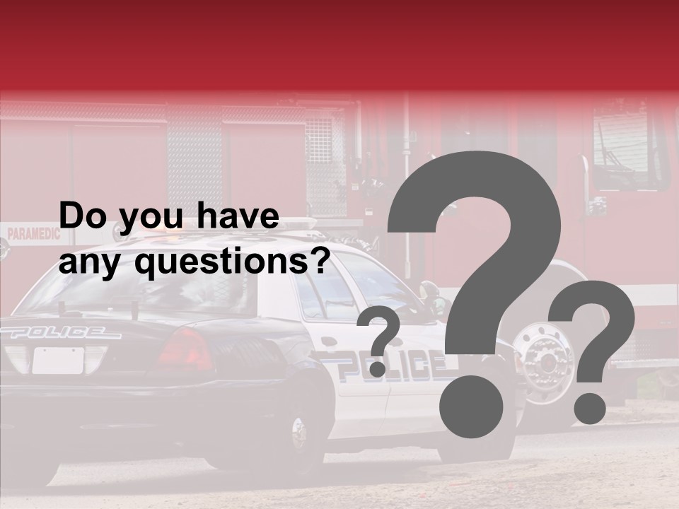 Patrol Firefighter Government PowerPoint Template