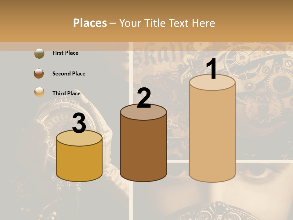 Circle Statue Vintage PowerPoint Template