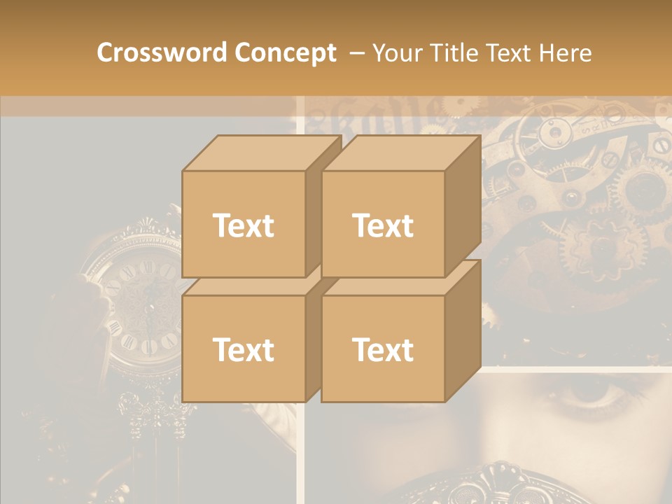 Circle Statue Vintage PowerPoint Template