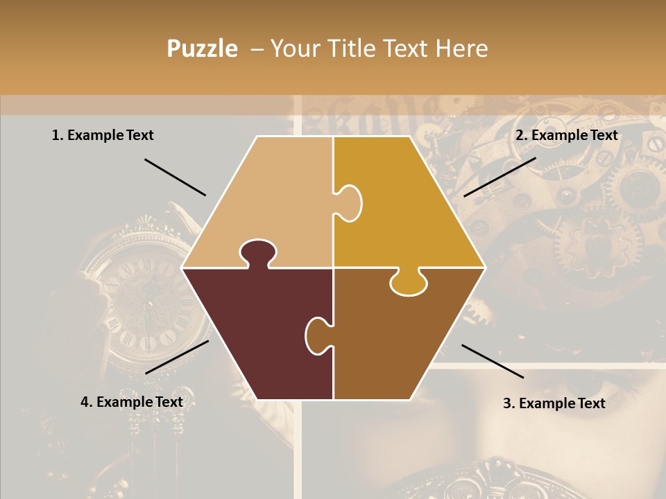 Circle Statue Vintage PowerPoint Template