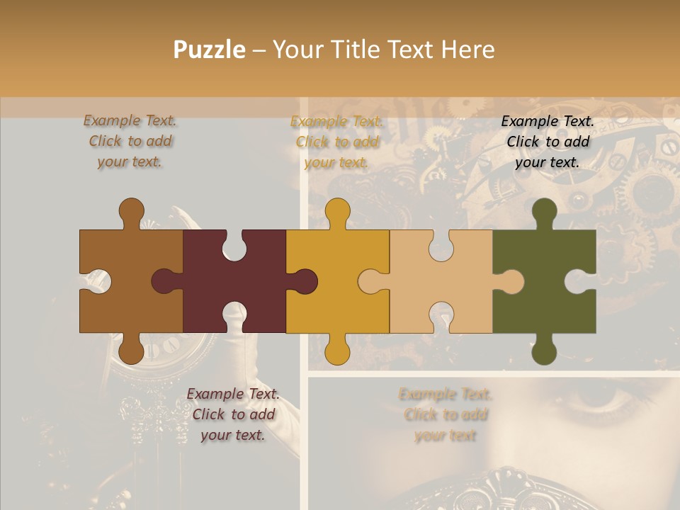 Circle Statue Vintage PowerPoint Template