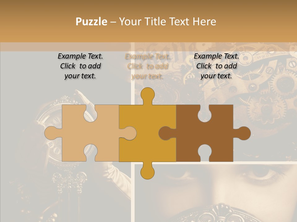 Circle Statue Vintage PowerPoint Template