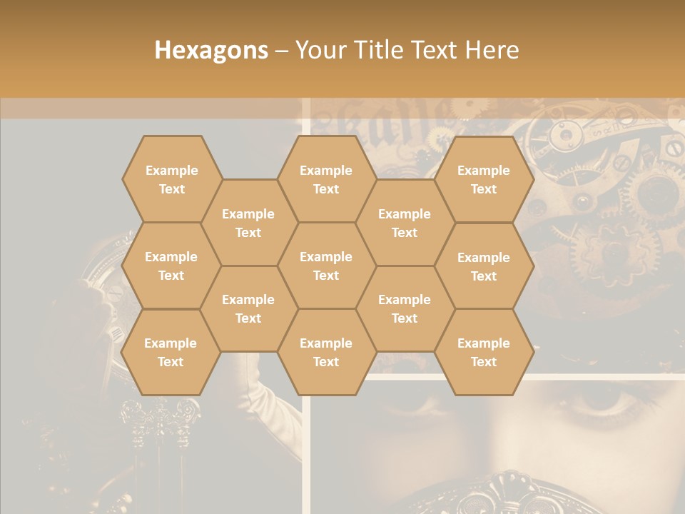 Circle Statue Vintage PowerPoint Template