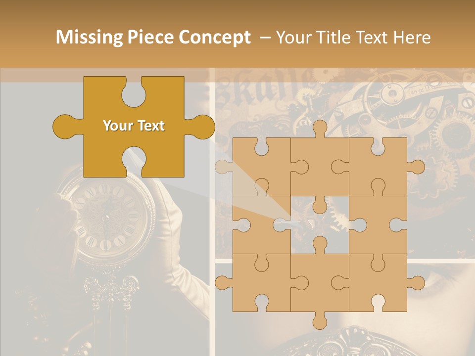 Circle Statue Vintage PowerPoint Template