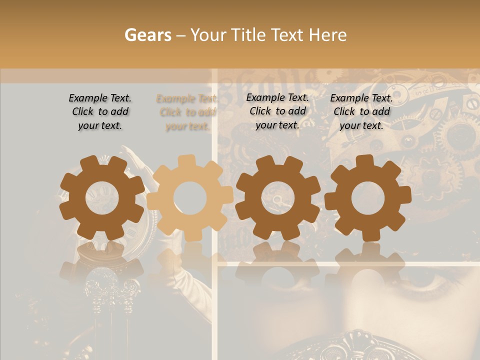 Circle Statue Vintage PowerPoint Template