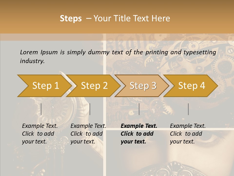 Circle Statue Vintage PowerPoint Template