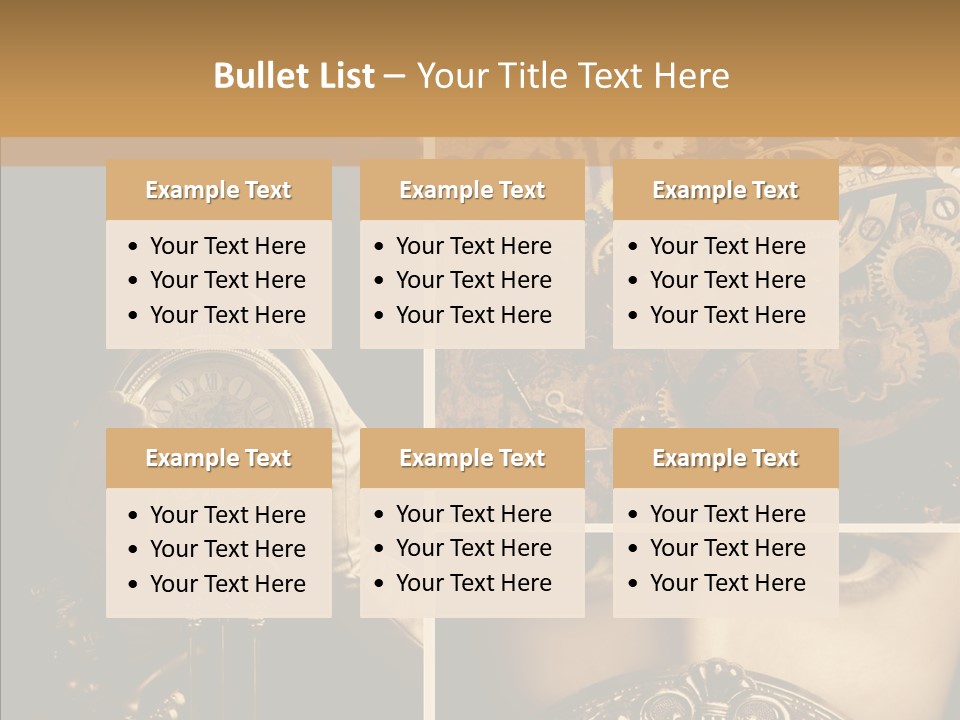Circle Statue Vintage PowerPoint Template