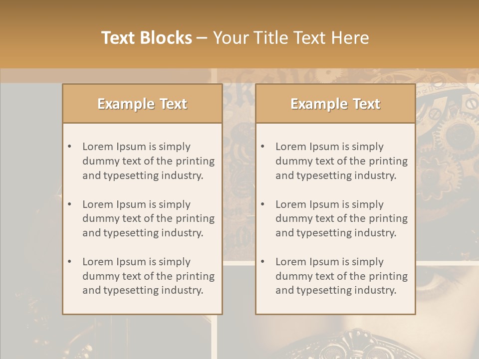 Circle Statue Vintage PowerPoint Template