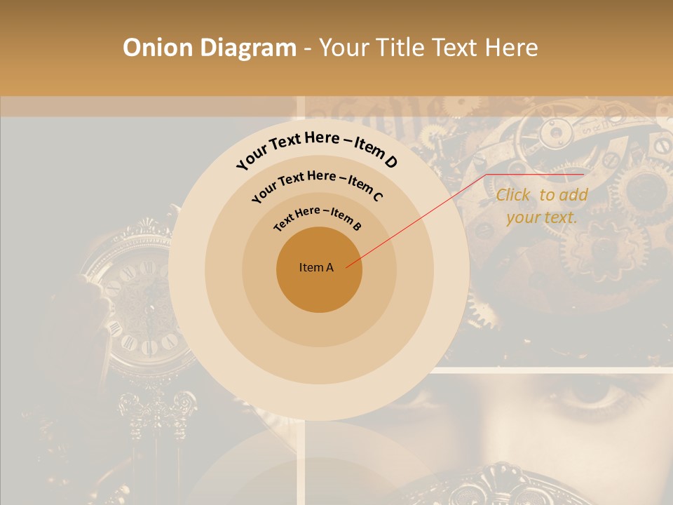 Circle Statue Vintage PowerPoint Template