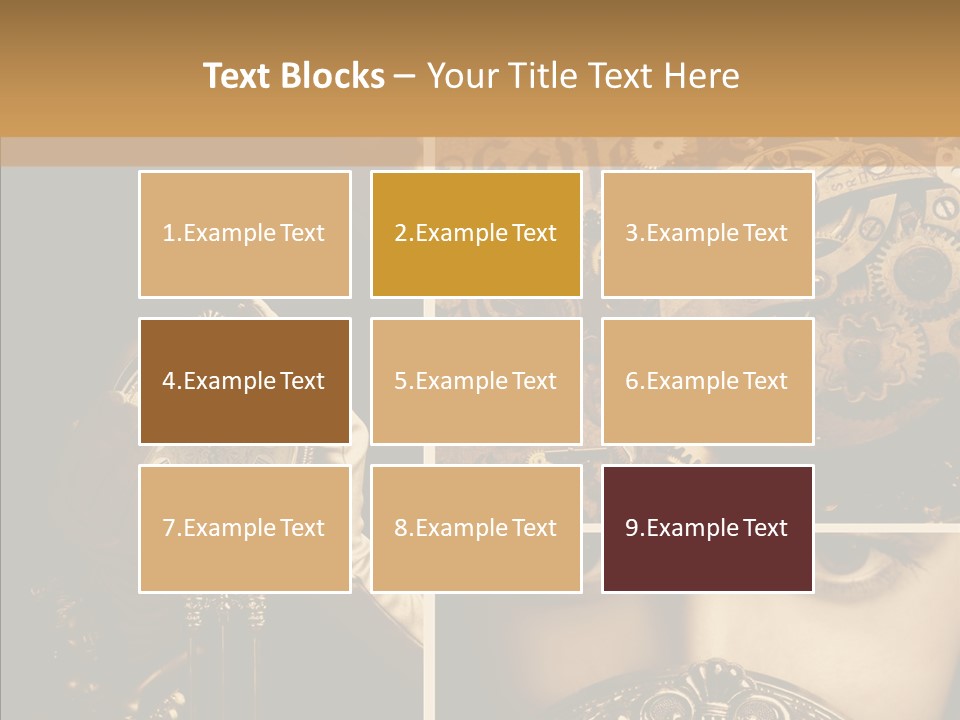 Circle Statue Vintage PowerPoint Template