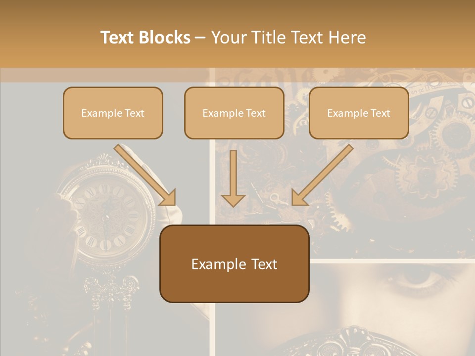 Circle Statue Vintage PowerPoint Template