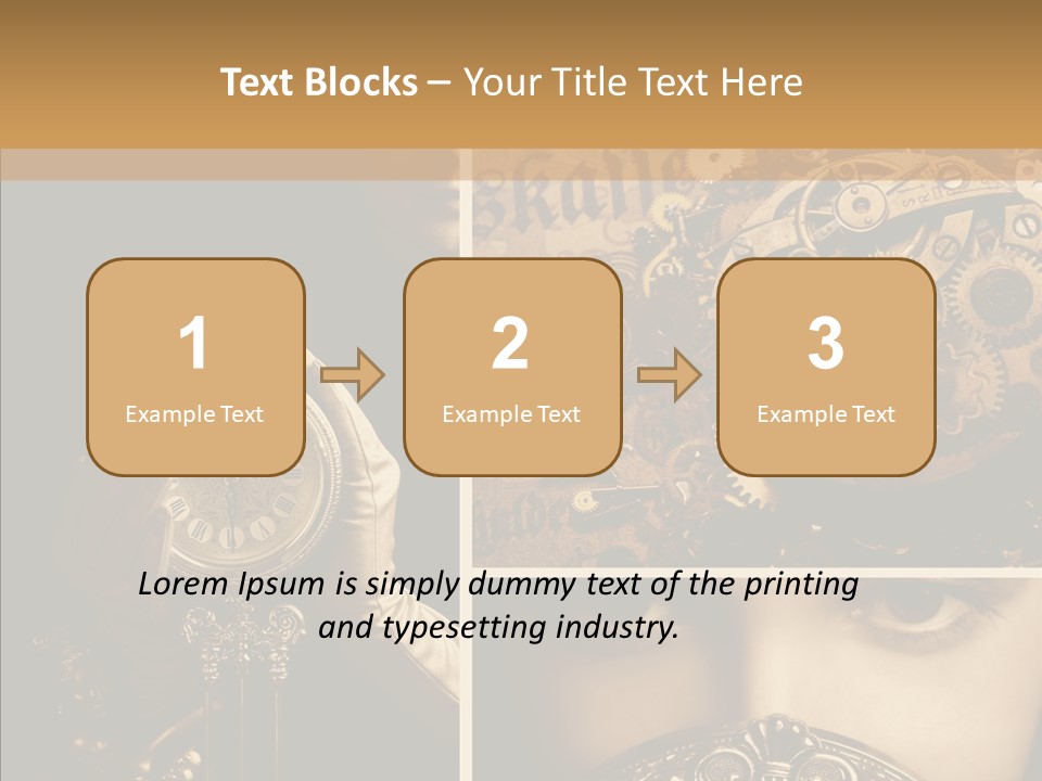 Circle Statue Vintage PowerPoint Template