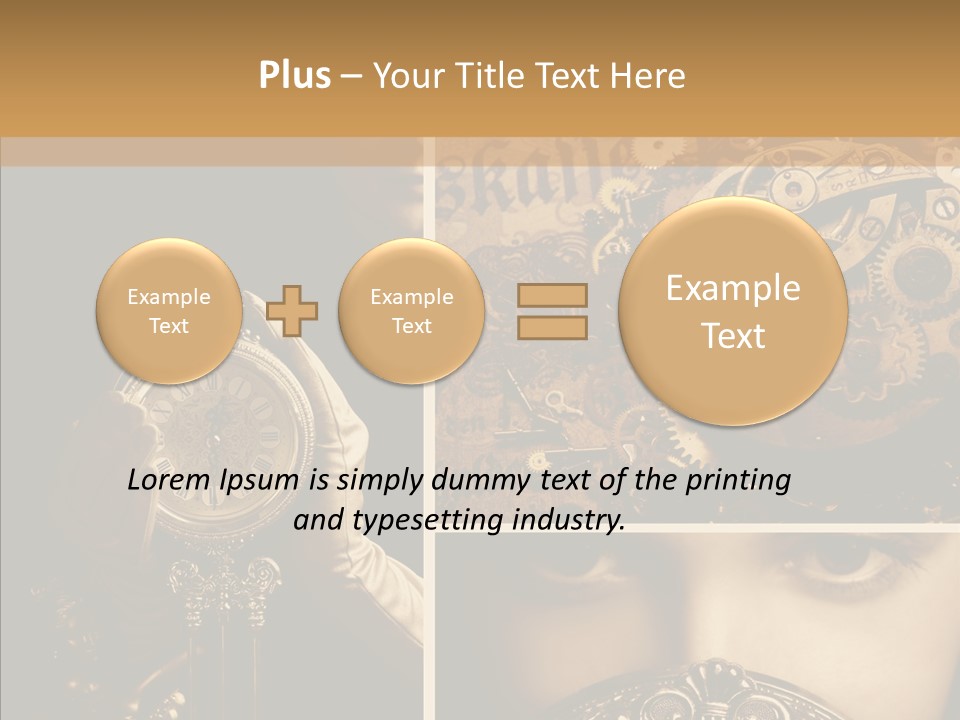 Circle Statue Vintage PowerPoint Template