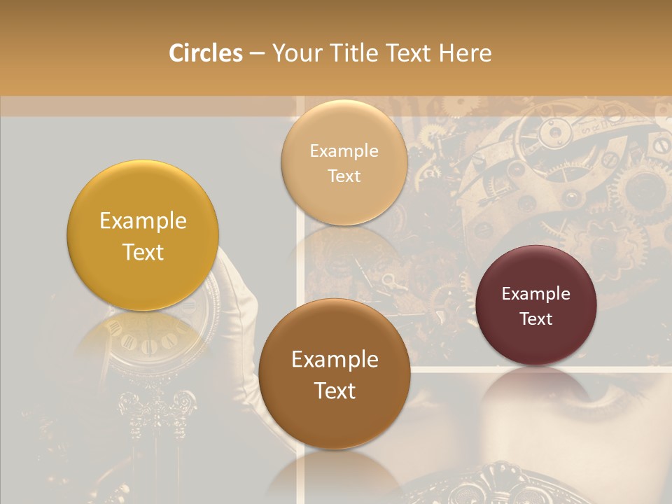 Circle Statue Vintage PowerPoint Template