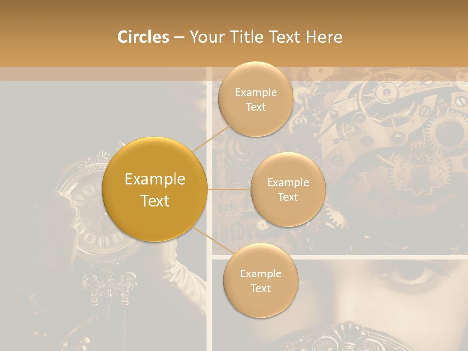 Circle Statue Vintage PowerPoint Template