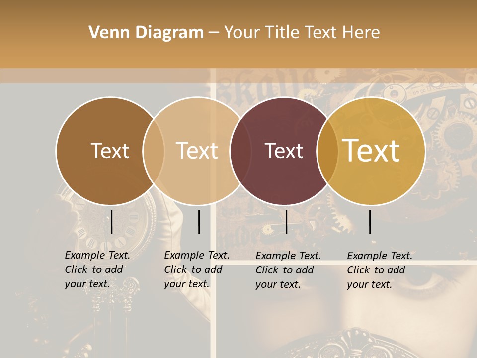 Circle Statue Vintage PowerPoint Template