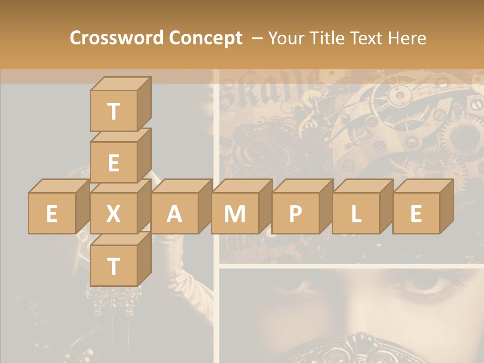 Circle Statue Vintage PowerPoint Template