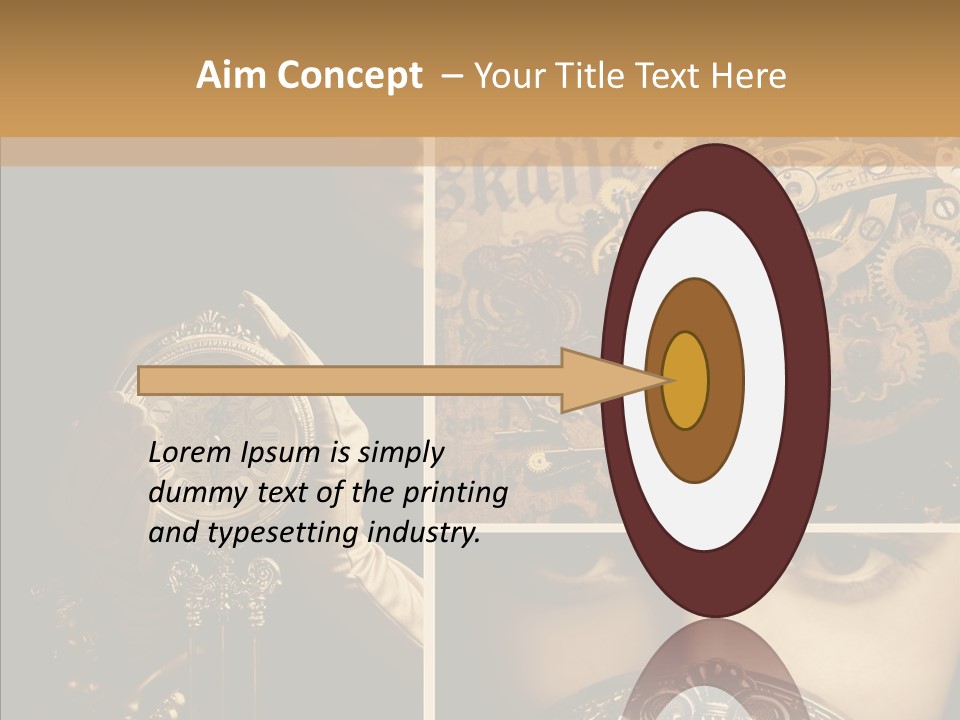 Circle Statue Vintage PowerPoint Template