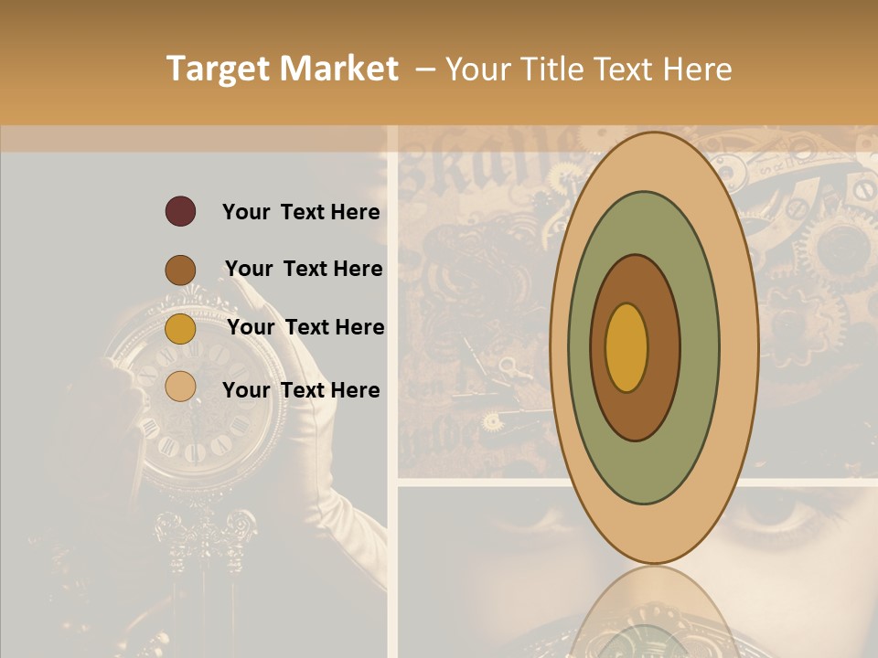 Circle Statue Vintage PowerPoint Template