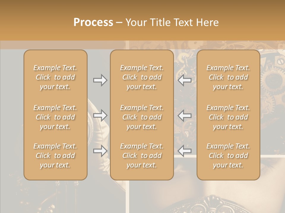 Circle Statue Vintage PowerPoint Template