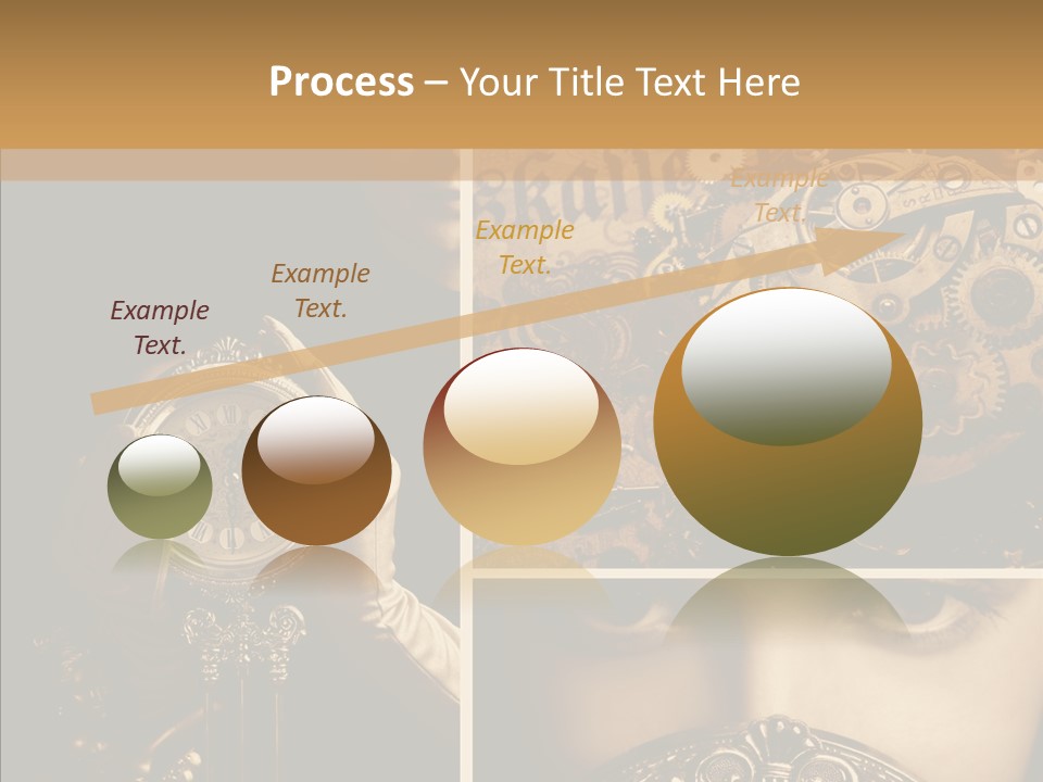 Circle Statue Vintage PowerPoint Template
