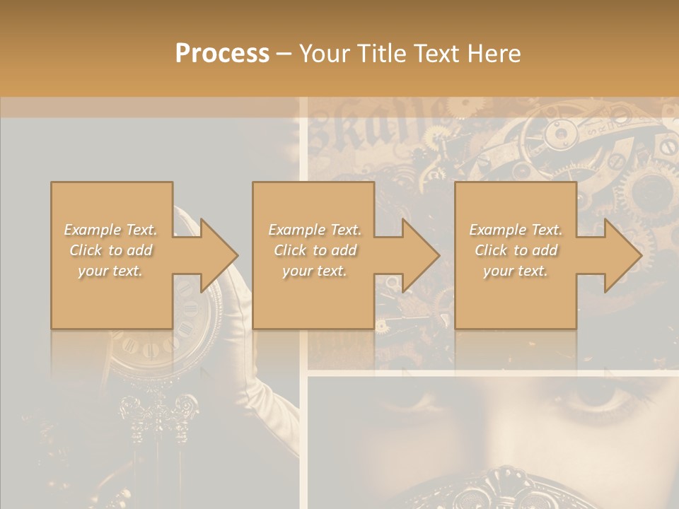 Circle Statue Vintage PowerPoint Template