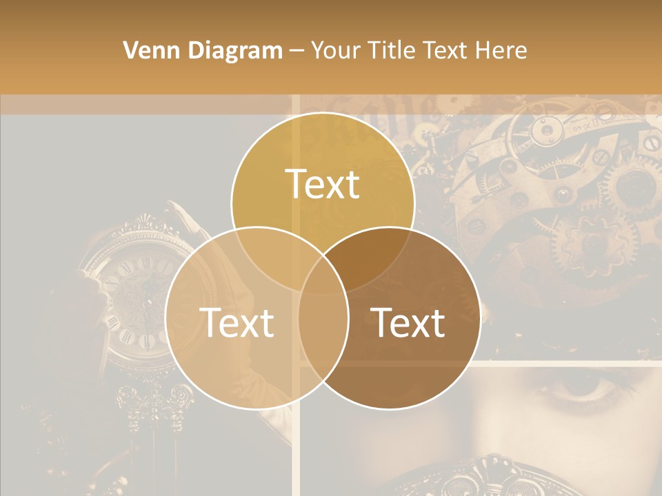 Circle Statue Vintage PowerPoint Template