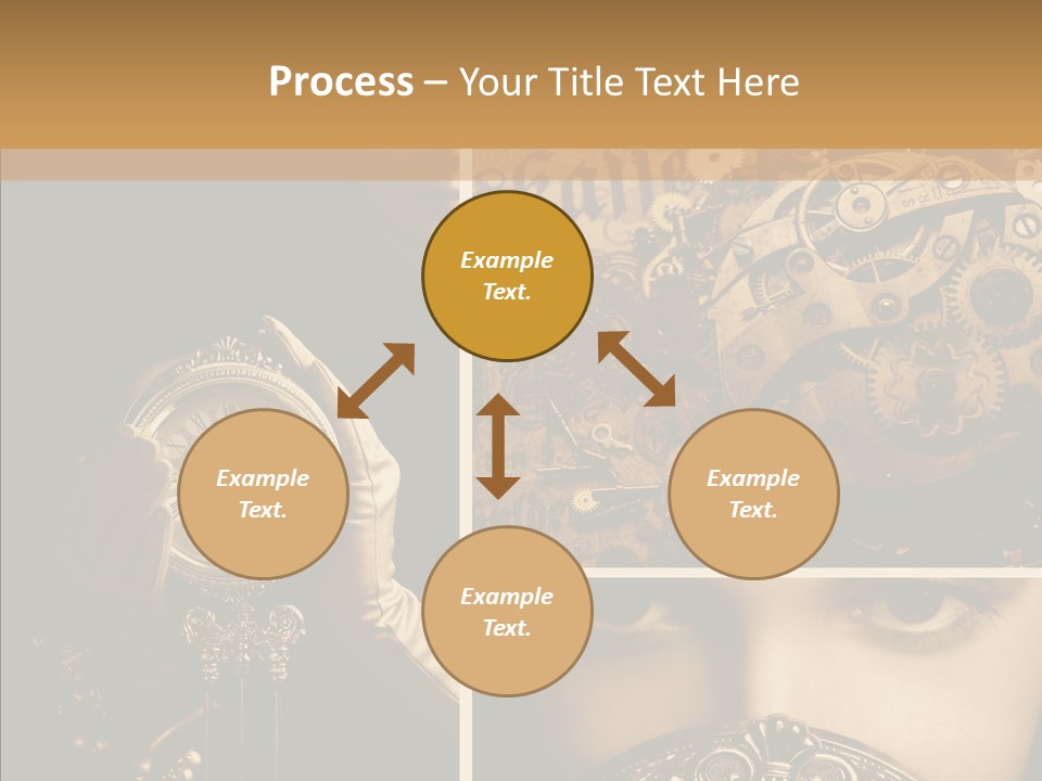 Circle Statue Vintage PowerPoint Template