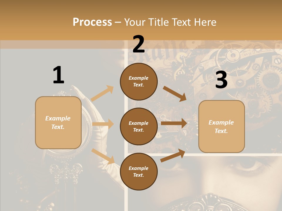 Circle Statue Vintage PowerPoint Template