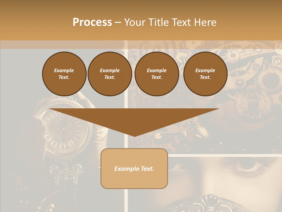 Circle Statue Vintage PowerPoint Template